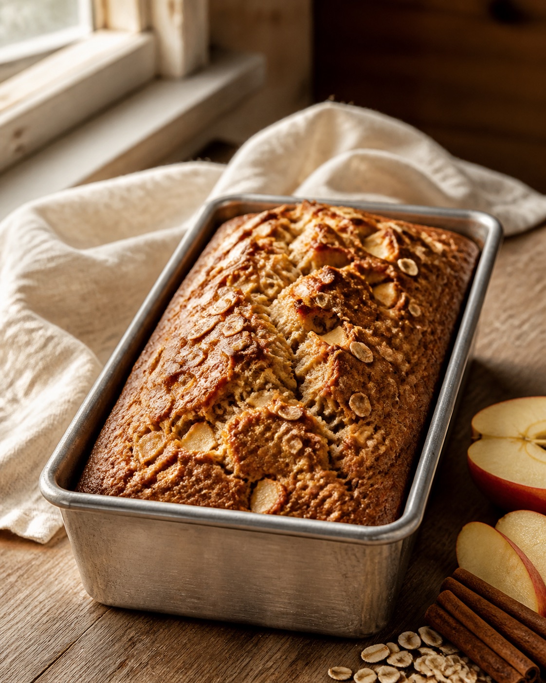 Budín SONMI de Manzana, avena y canela